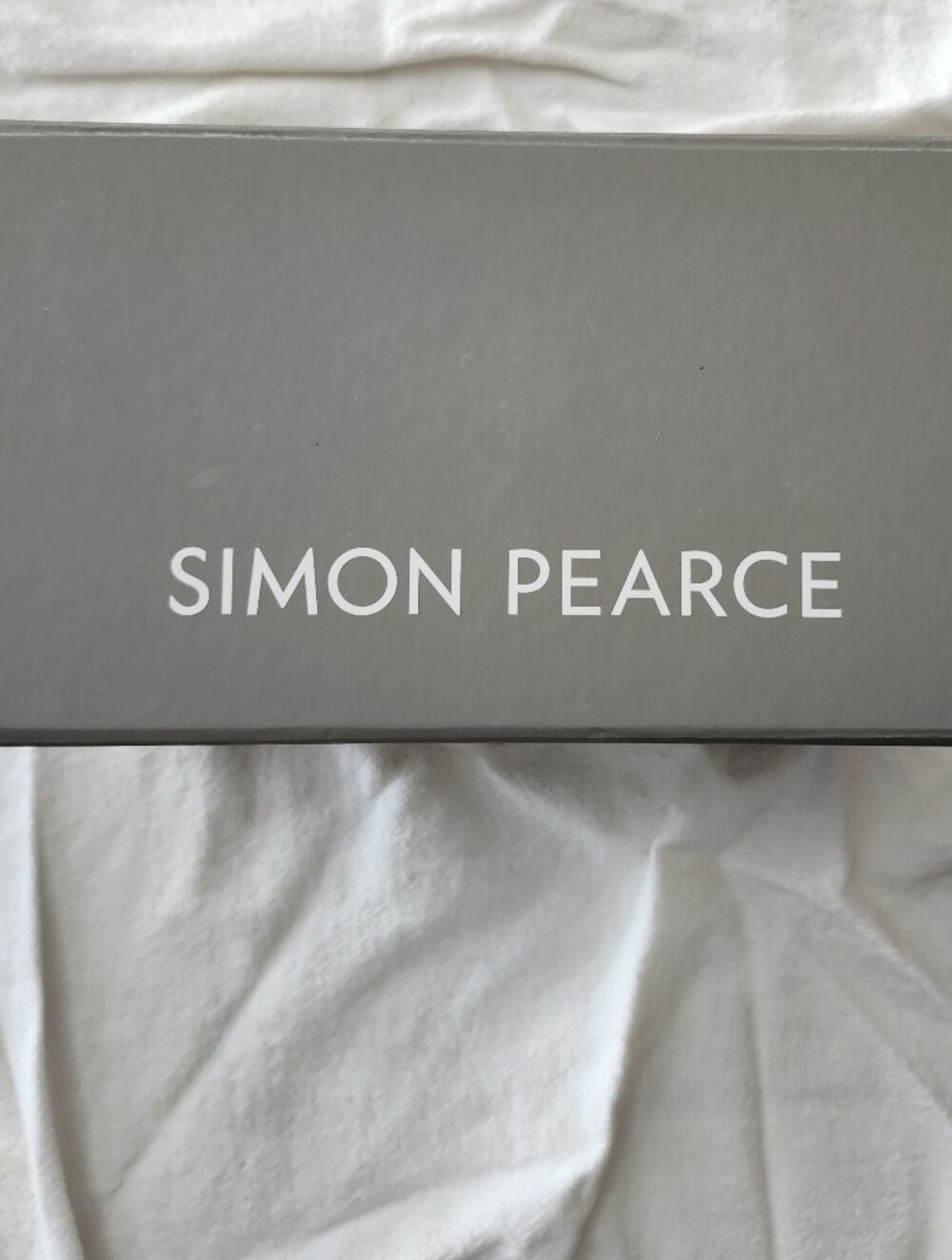 Simon Pearce Gray Box with White Logo